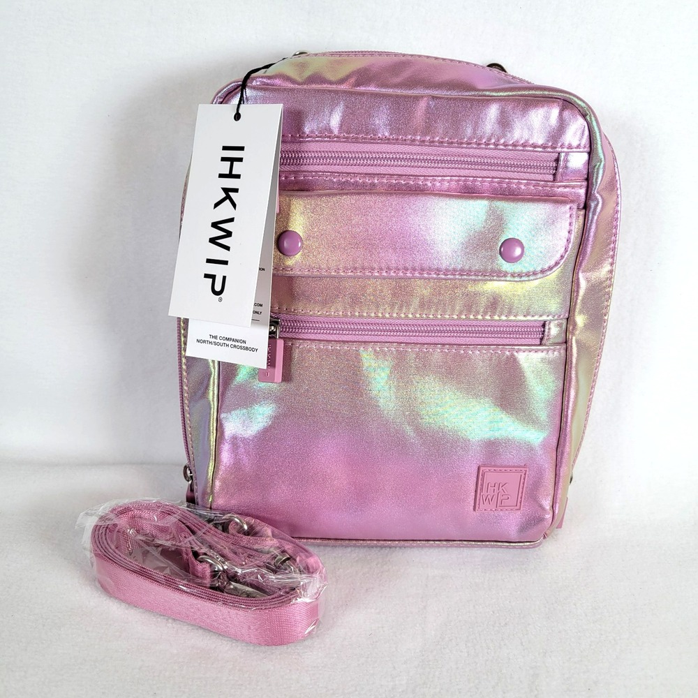 IHKWIP Womens The Companion North South Crossbody Bag Iridescent Pink Raver Kid